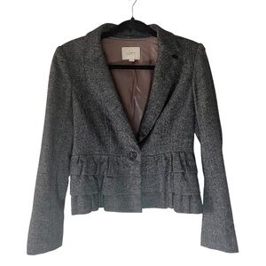 LOFT Blazer Suit Jacket, size 6 petite, charcoal
